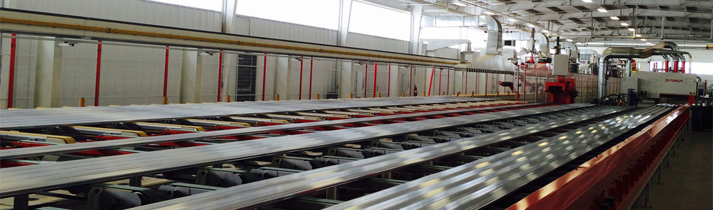5500 Ton aluminum extrusion press in Bonnell Aluminum's Carthage, TN facility