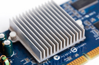 Aluminum extrusions are used to make heat sinks for electronic and communication equipment